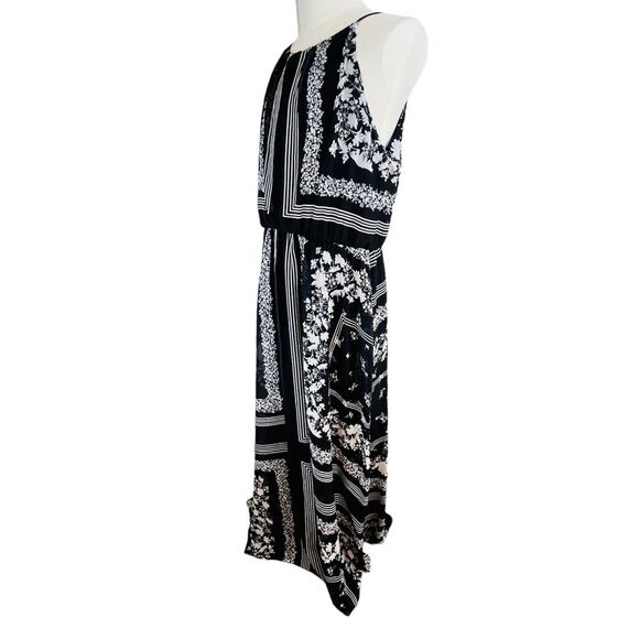 JULIA JORDAN Black White Print Maxi Dress Sz 16 New NWT Cruise Vacation Wedding - Picture 6 of 13